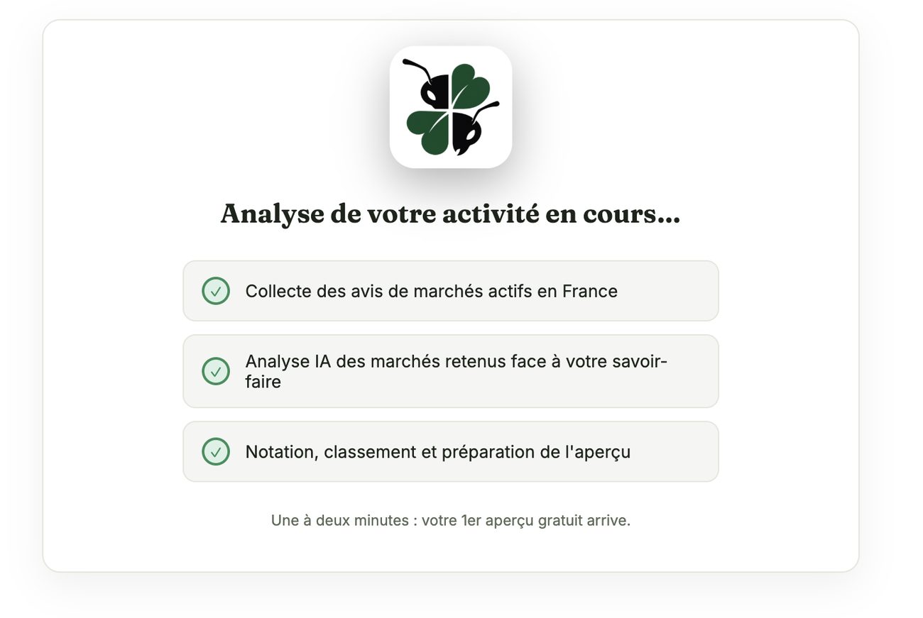 Les trois étapes de l'analyse, terminées